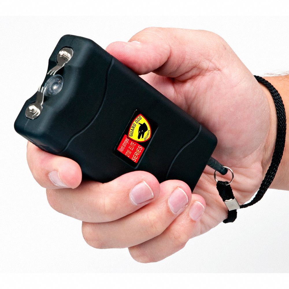 GUARD DOG SECURITY Plastic Stun Gun, 4.5 Million Stun Voltage, 4 1/4 in