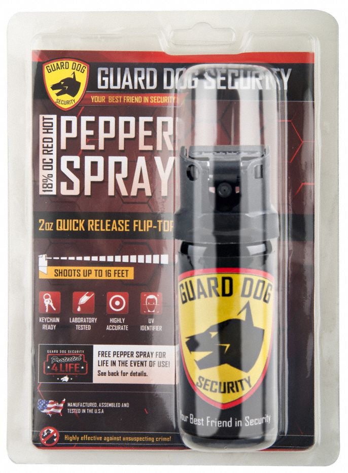 GUARD DOG SECURITY Pepper Spray, Flip Top Fogger Spray, 2 oz. 31DV77
