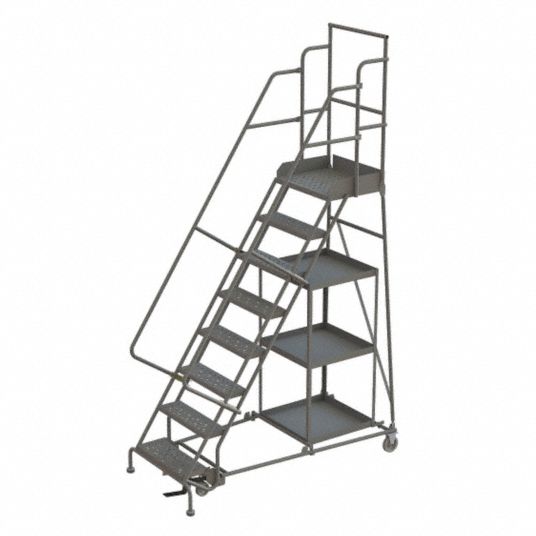 TRI-ARC, 6.7 ft Platform Ht, Unassembled, Rolling Ladder - 31DW30 ...