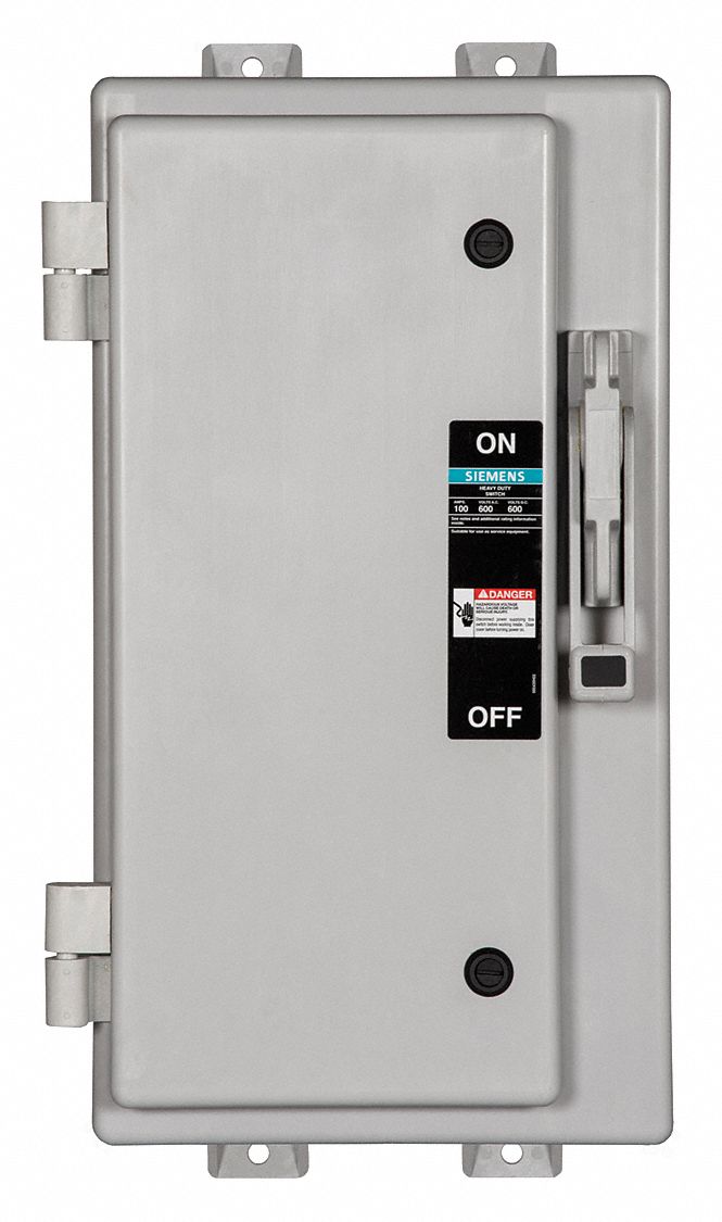Safety Switch: Non-Fusible, 200 A, Three Phase, 600V AC, Non-Metallic, Indoor/Outdoor