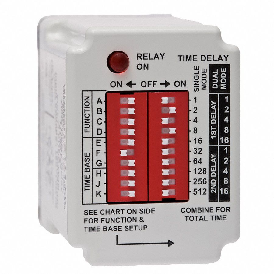 MACROMATIC TD-88162 Time Delay Relay,120VAC/DC,10A,SPDT 