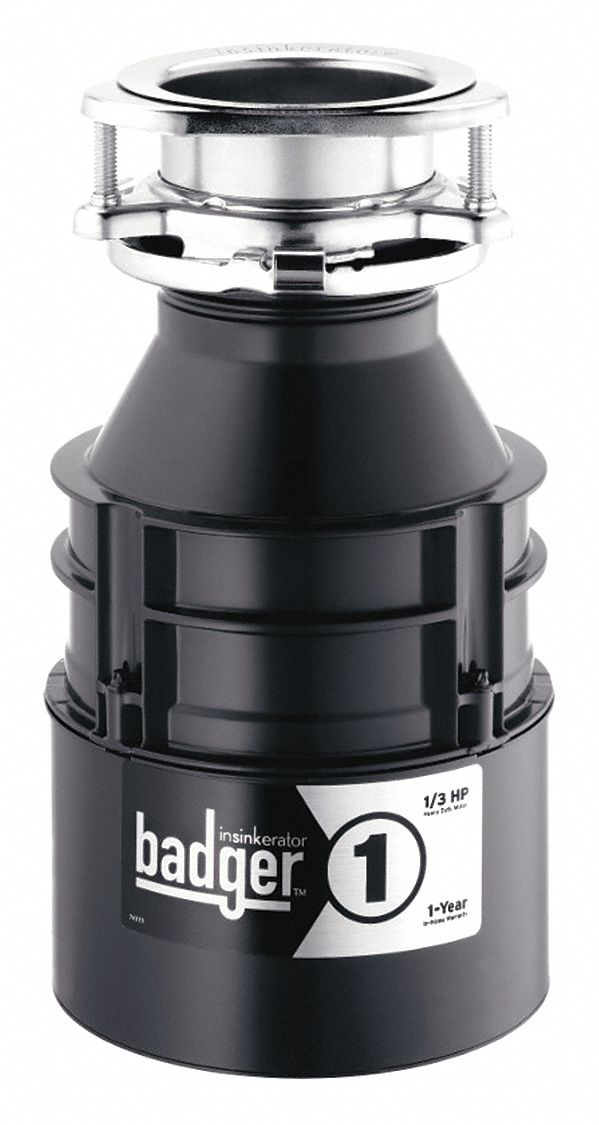 GARBAGE DISPOSAL,BADGER 1,1/3 HP