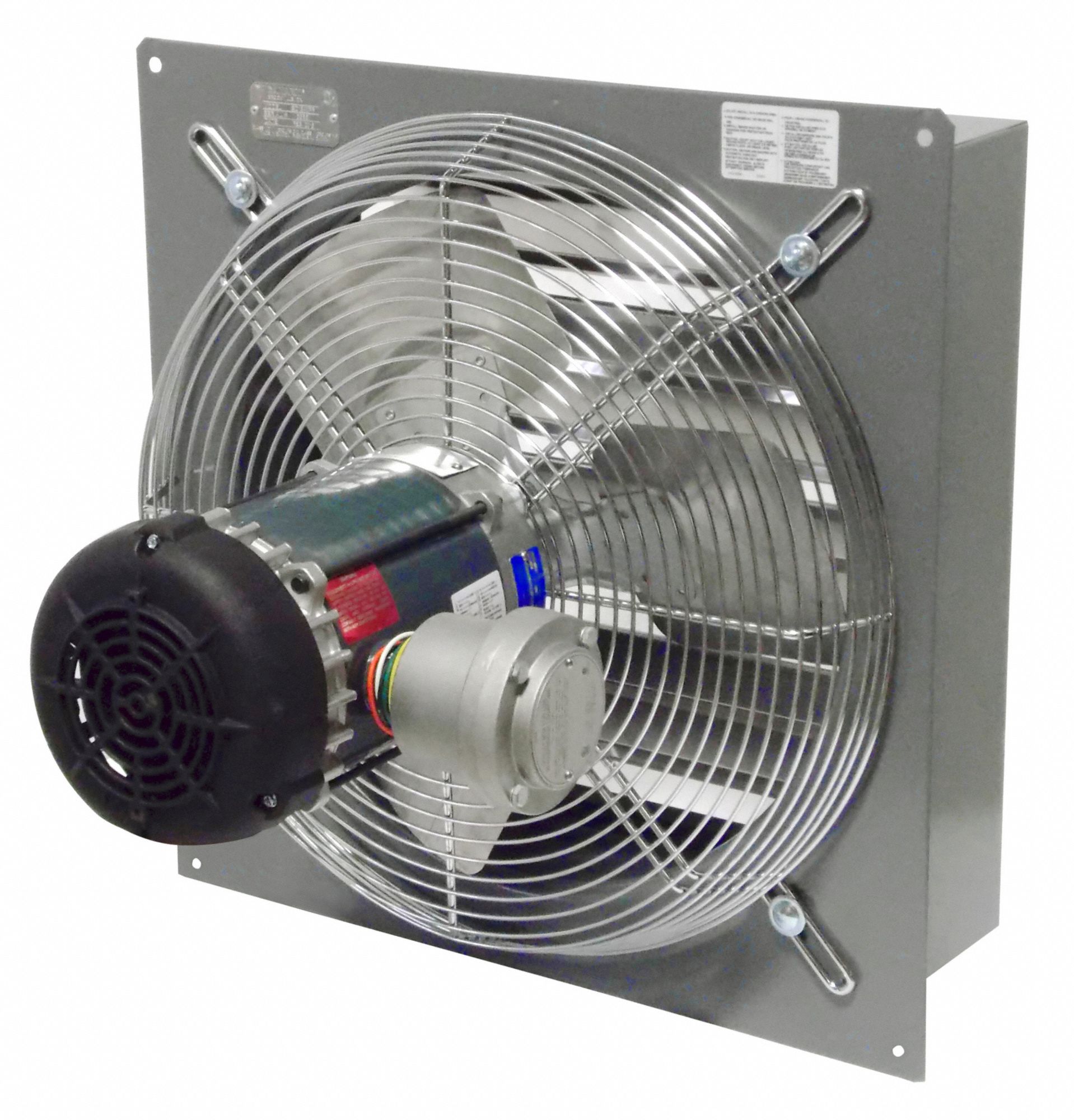 CANARM Shutter Mounted Hazardous Location Exhaust Fan: 8 in Blade, 1 ...