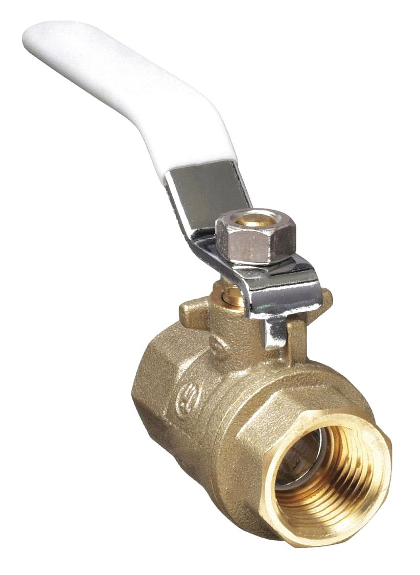 MANUAL TWO-WAY BALL VALVE: ¾ IN SIZE, BRONZE, STRAIGHT, FNPT X FNPT, STD PORT BALL PORT
