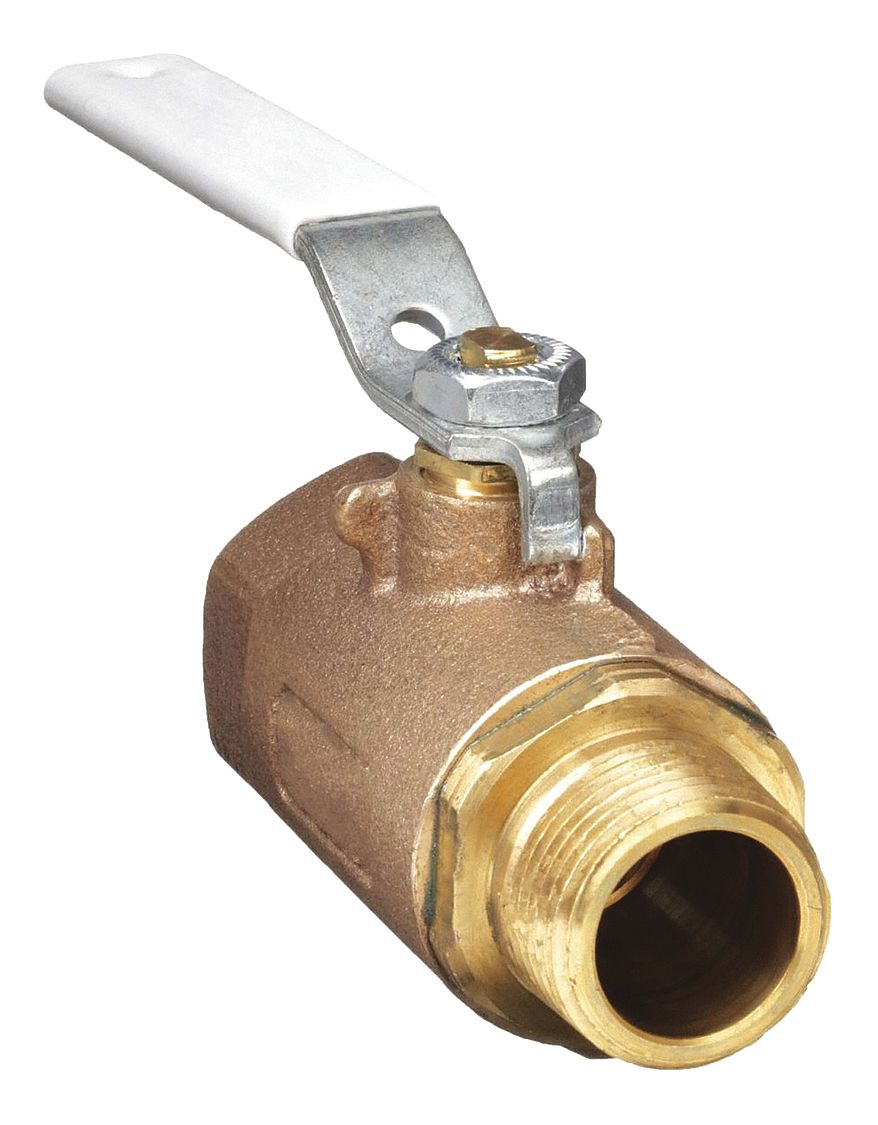 MANUAL TWO-WAY BALL VALVE: ¾ IN SIZE, BRONZE, STRAIGHT, FNPT X FNPT, STD PORT BALL PORT