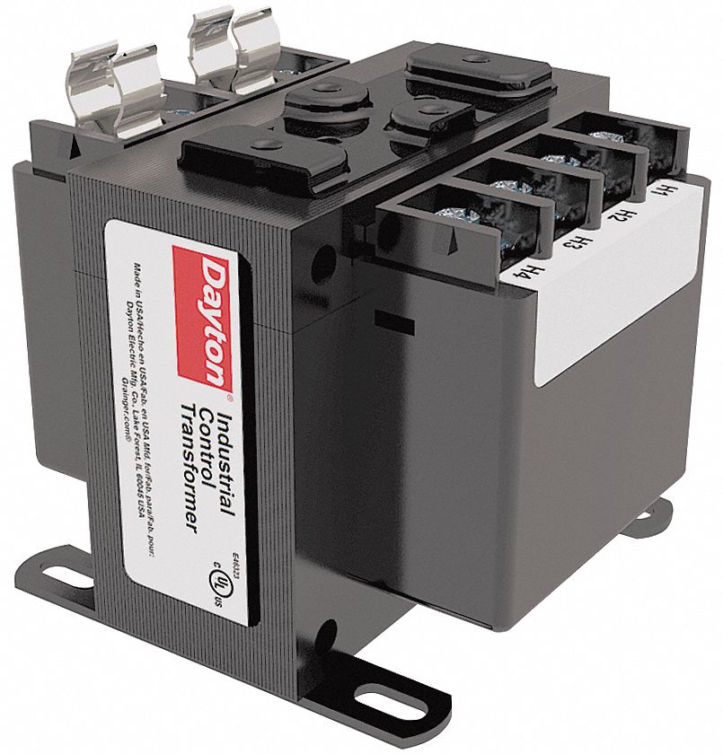 CONTROL TRANSFORMER, 208V/240V/480V, 120V, FOOT, FACTORY INSTALLED SECONDARY FUSE CLIP, 350VA