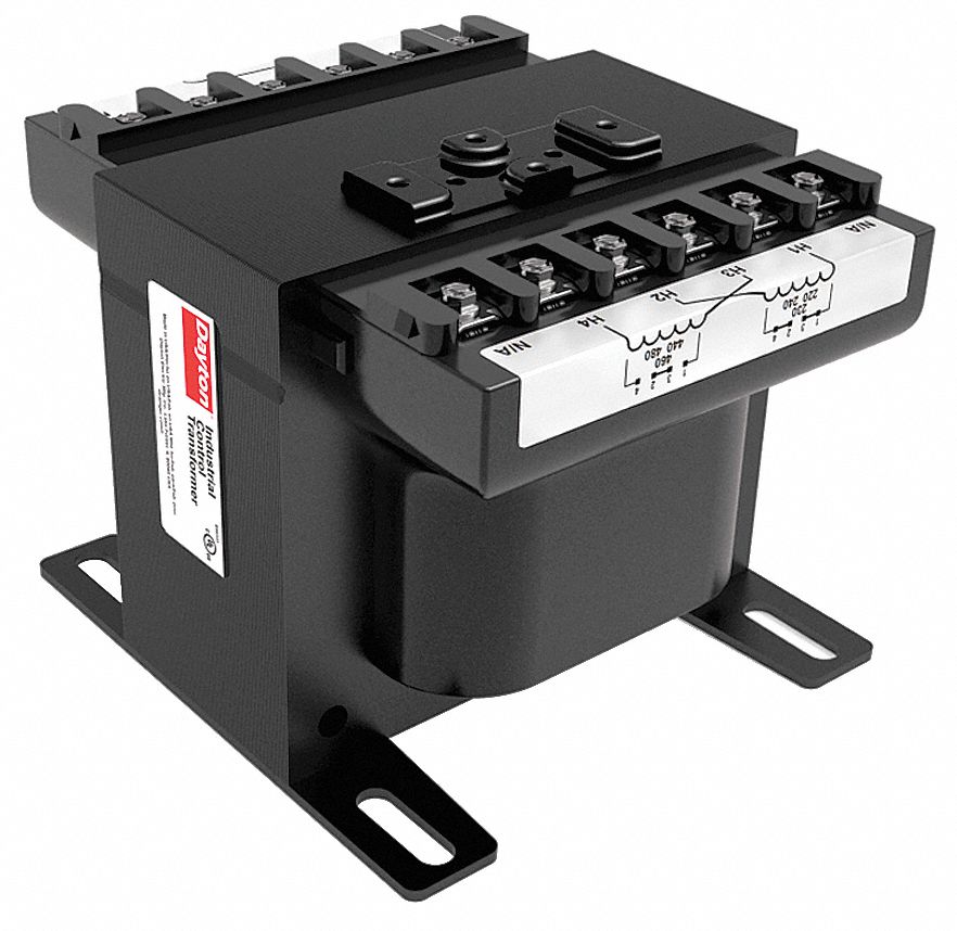 Control Transformer: 120V AC, 12V AC/24V AC, Foot, 1 kVA, Single Phase