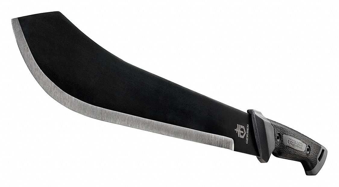 MACHETE, 22½ IN OVERALL L, 15½ IN CUTTING EDGE L, STEEL, FIBREGLASS, 1.3 LB WT