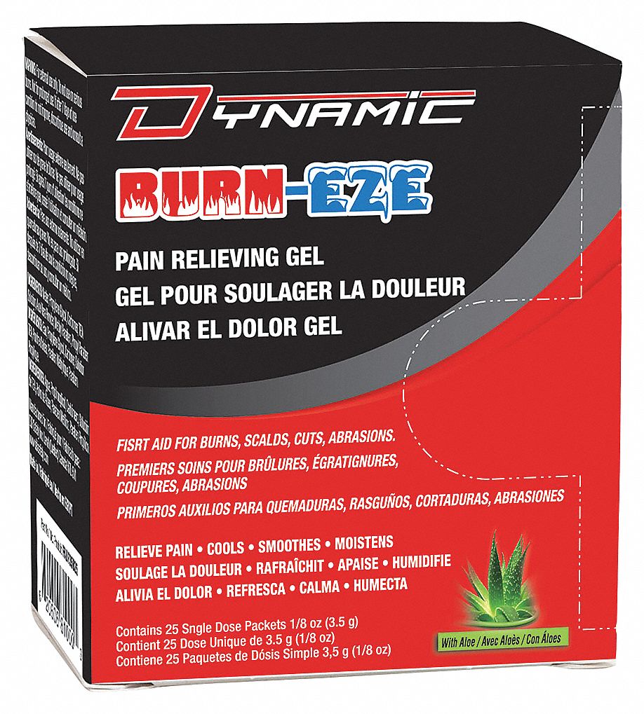 BURN-EZE RELIEVING GEL, SINGLE DOSE, 3.5 GRAM, BX 25