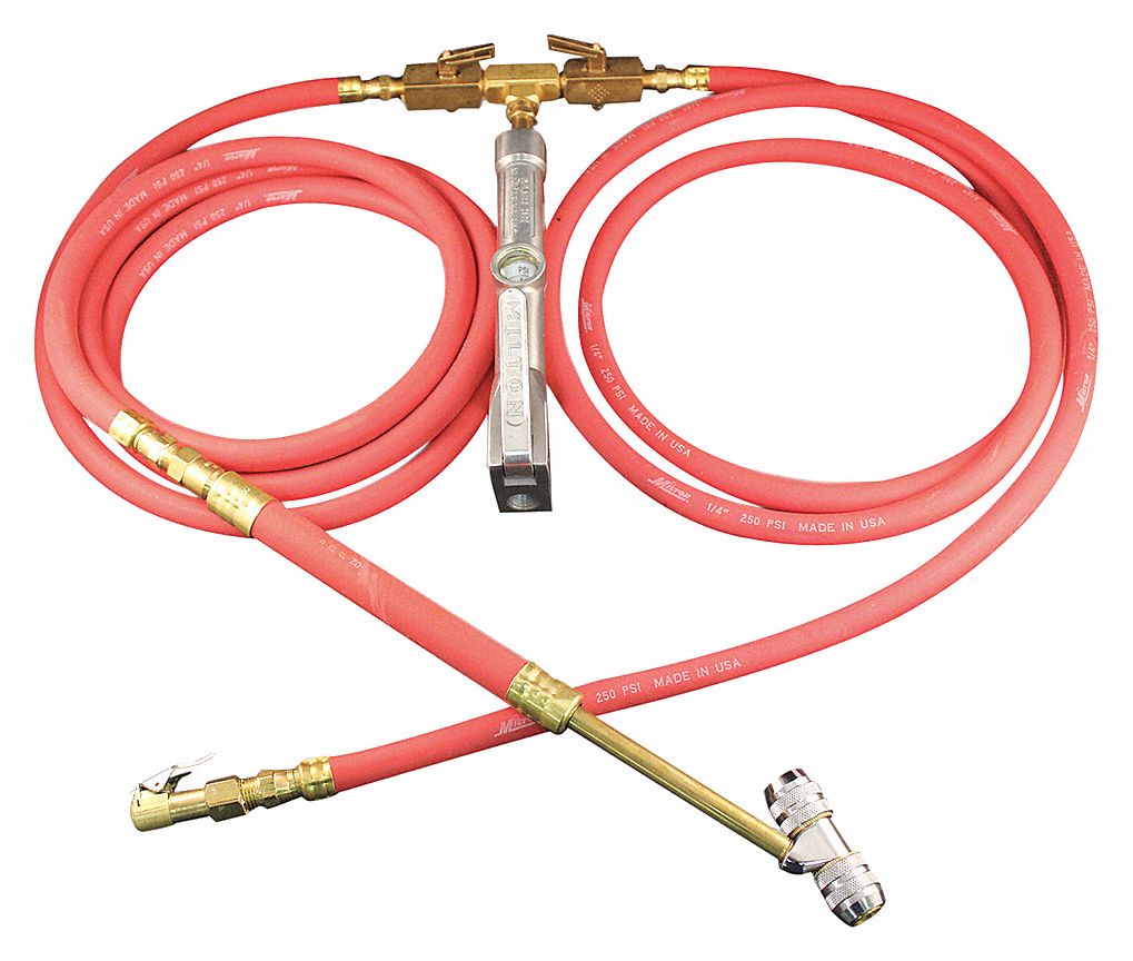 MILTON DUAL TRUCK TIRE INFLATOR GAUGE Tire Chucks and Inflators