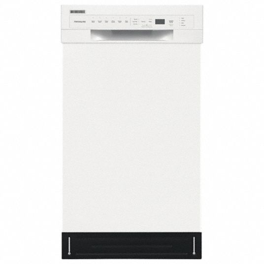 FRIGIDAIRE Dishwasher: White, 6 Wash Cycles, White, ADA Compliant ...