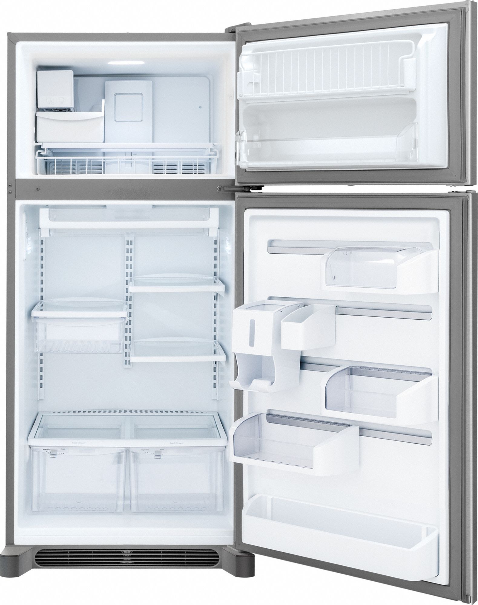 FRIGIDAIRE Refrigerator, Residential, Stainless Steel, 30