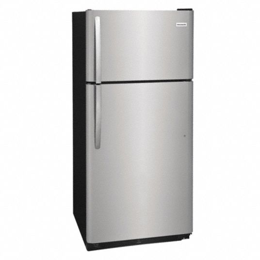 FRIGIDAIRE Refrigerator, Top Freezer, 18.0 cu. ft., SS 31EV30FFHT1832TS Grainger