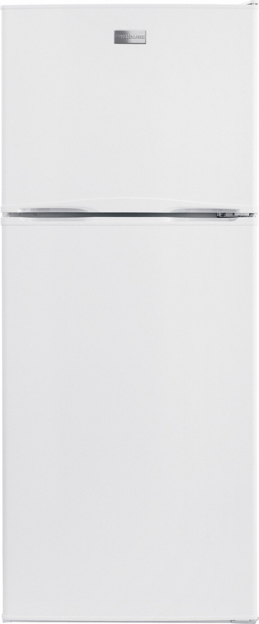 FRIGIDAIRE TopFreezer Refrigerator White, 10.1 cu ft Total Capacity, 3 Shelves, 9 to 16.9 cu