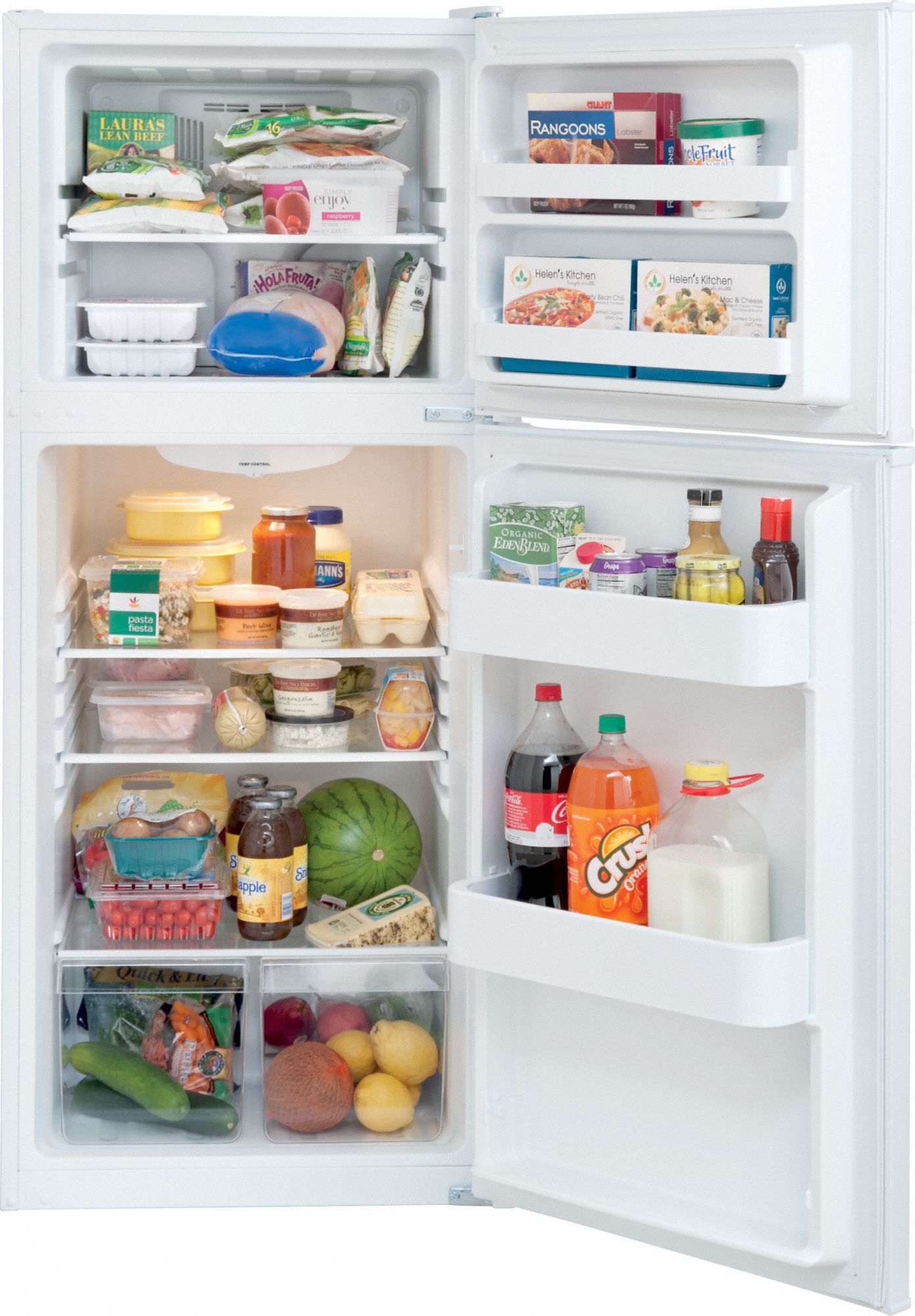 FRIGIDAIRE Refrigerator, Residential, White, 24 in Overall Width, 7.4 cu ft Refrigerator