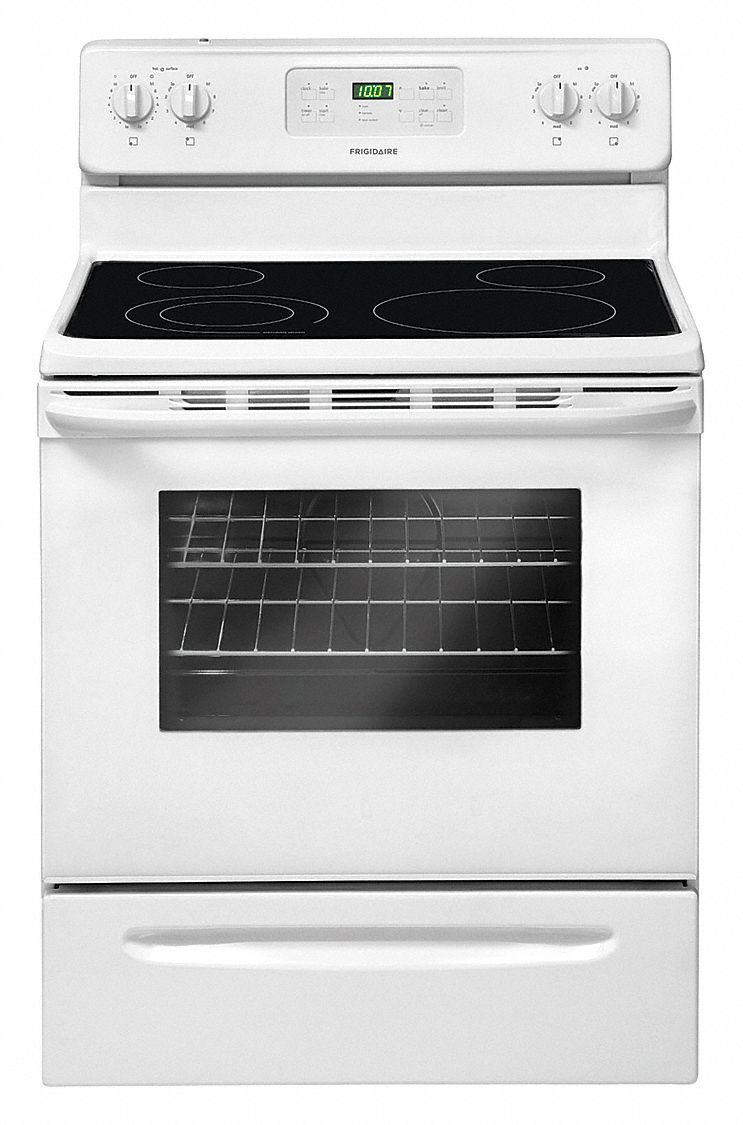 Frigidaire Electric Oven Range White 47 3 4 H X 29 7 8 W X 28 13