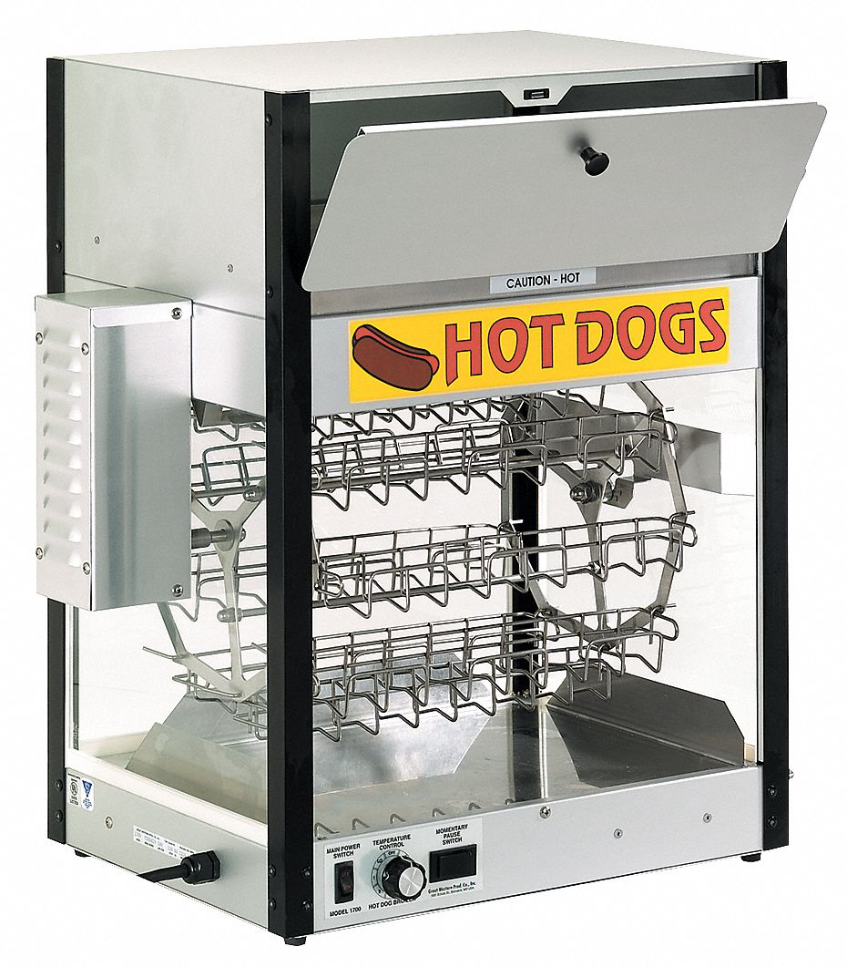31EW09 - Hot Dog Broiler Up to 36 Hot Dogs 120V