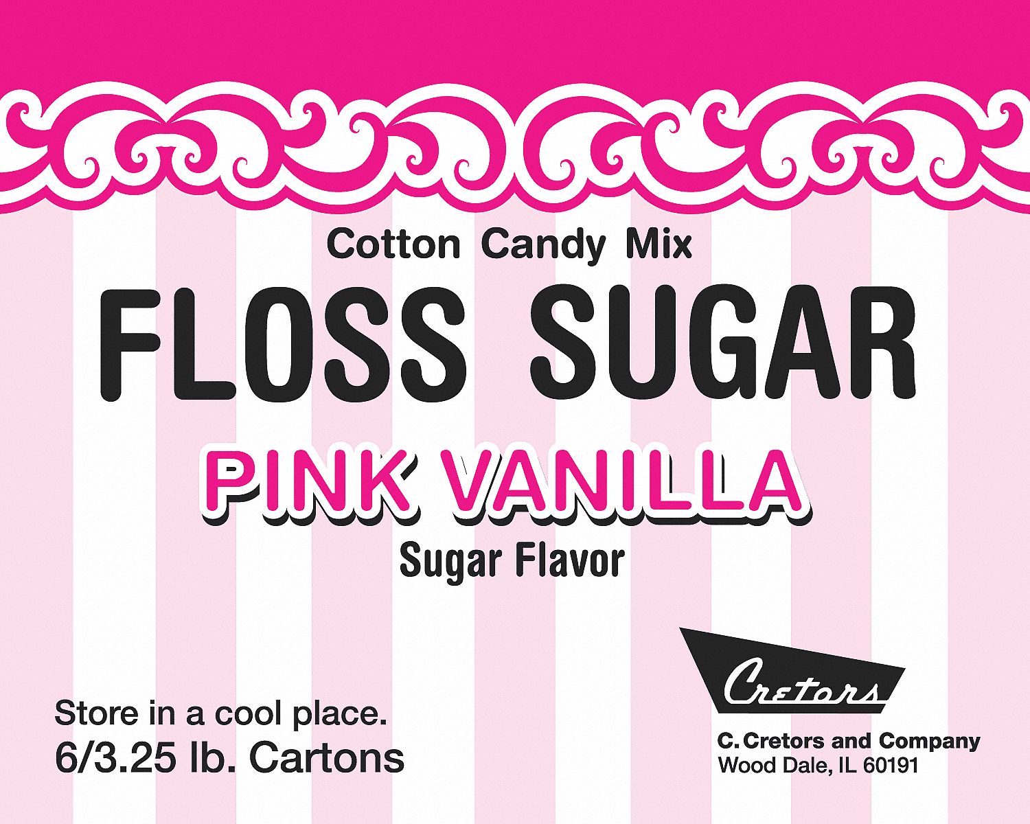 31EW25 - Cotton Candy Vanilla Mix 3-1/4 lb. PK6