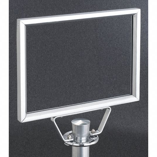 Sign Frame,Gloss Chrome,11 in. H - Grainger