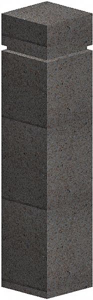 Security Bollard, 35 In. H