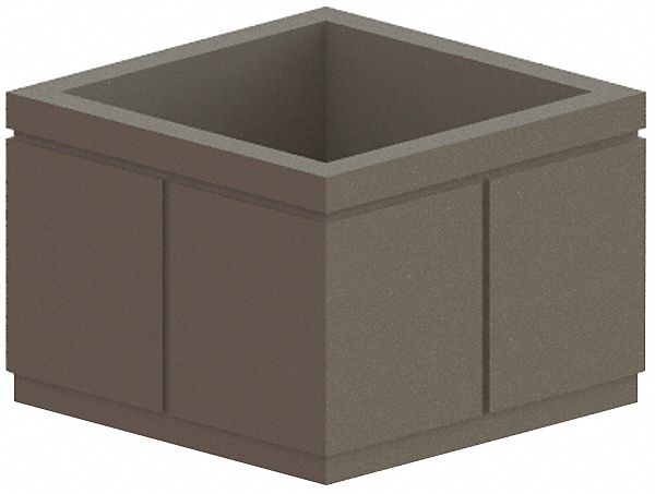 Security Planter, Square, 30 In. H