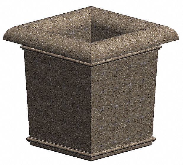 Security Planter,  Concrete,  36 in. H