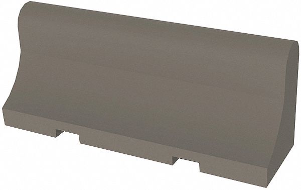 Security Barrier: Gray, 36 in Overall Ht, 8 ft Overall Lg, 24 in Overall Wd, 4, 400 lb Wt