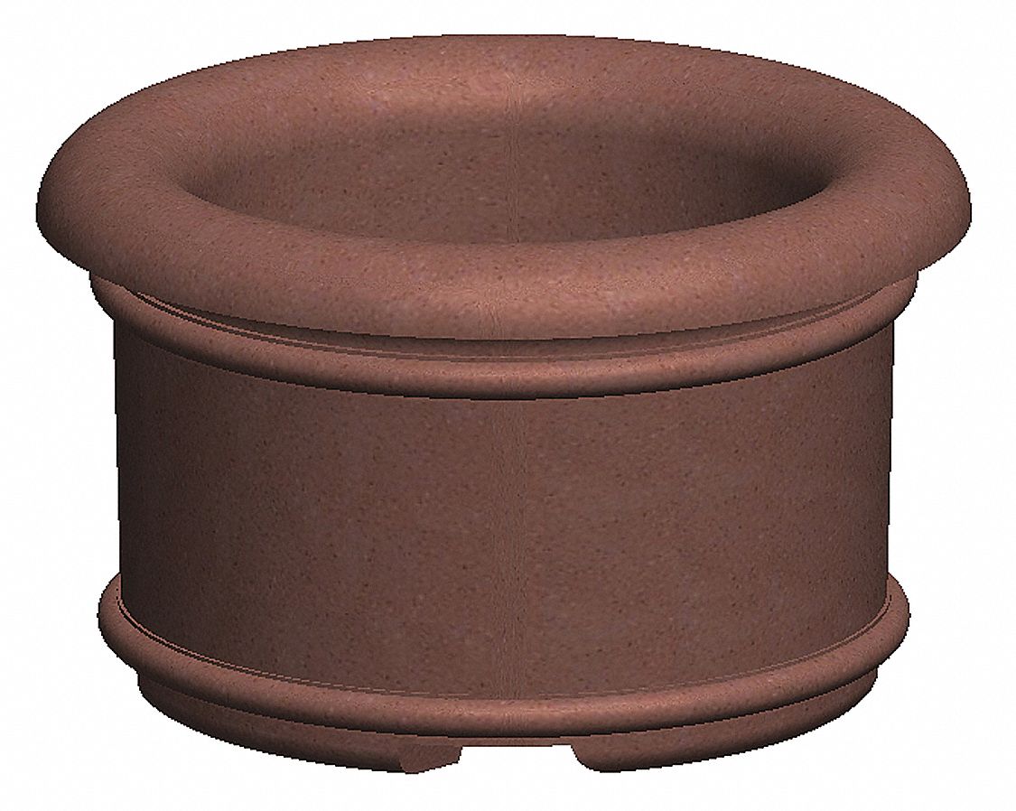 Security Planter,  Concrete,  36 in. H