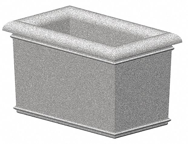 Security Planter,  Concrete,  36 in. H