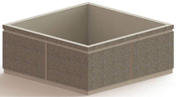 Security Planter, Square, 36 In. H