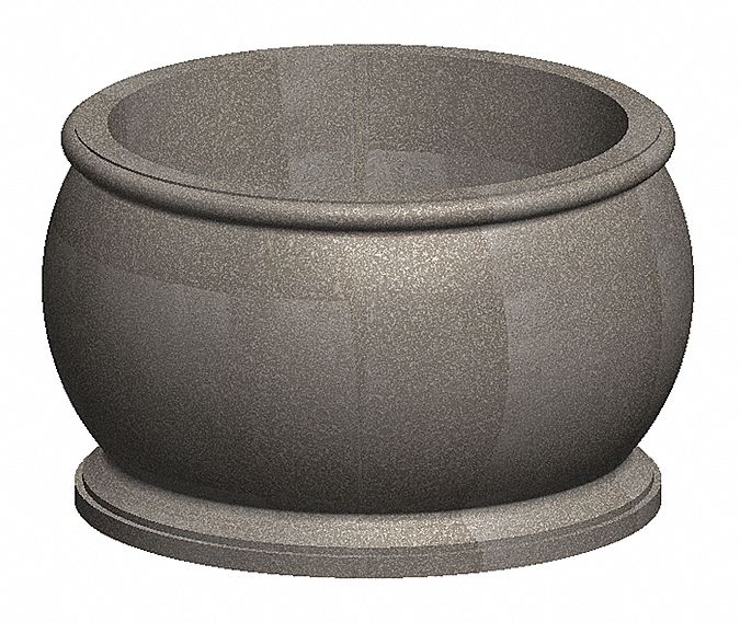 Security Planter,  Concrete,  36 in. H