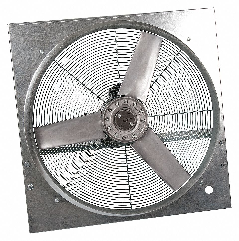 DAYTON EXHAUST FAN,24 IN,3984 CFM Belt Drive Exhaust Fans w/Drive