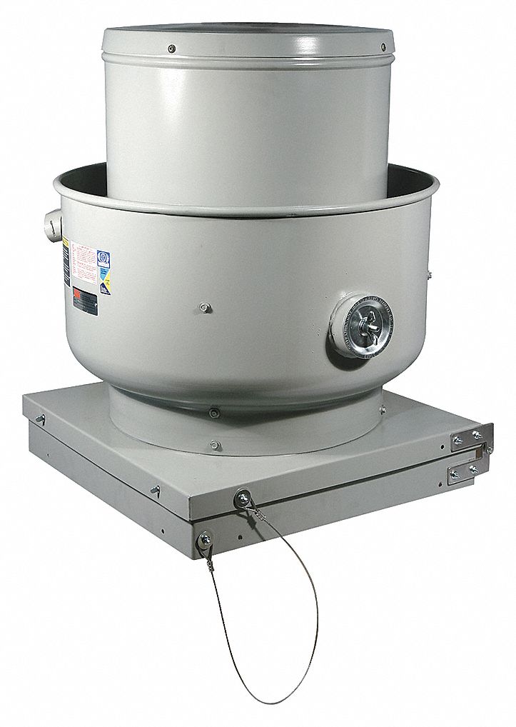 DAYTON EXHAUST VENT,18 1/2 IN,LESS DR PKG Upblast Centrifugal Roof