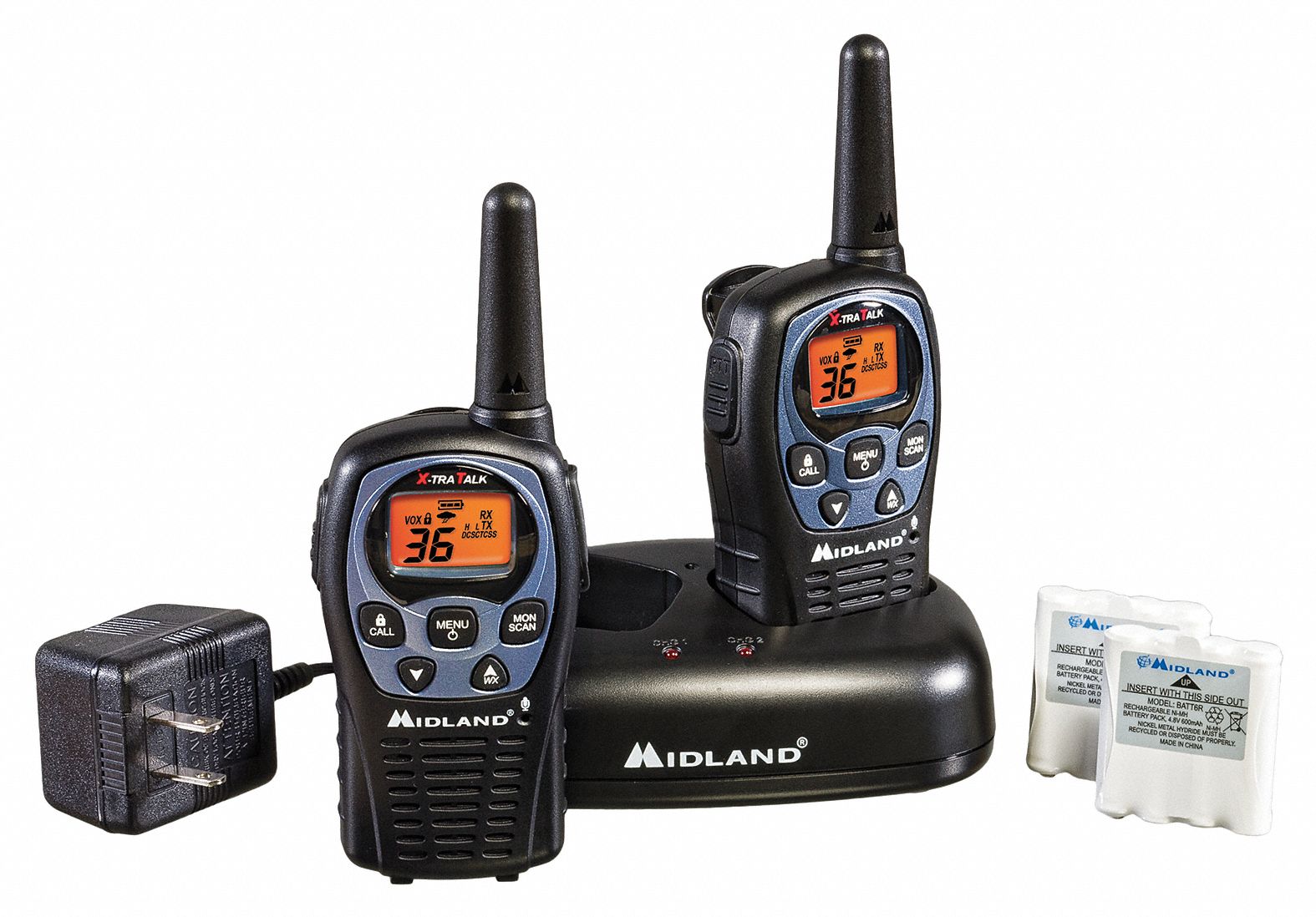 Handheld Portable Two Way Radios, MIDLAND RADIO LXT560, 36, FRS/GMRS
