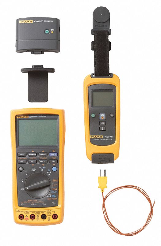 FLUKE Multímetro Digital , 30mA/1A - Multímetro Calibrador de Procesos -  2JUM0