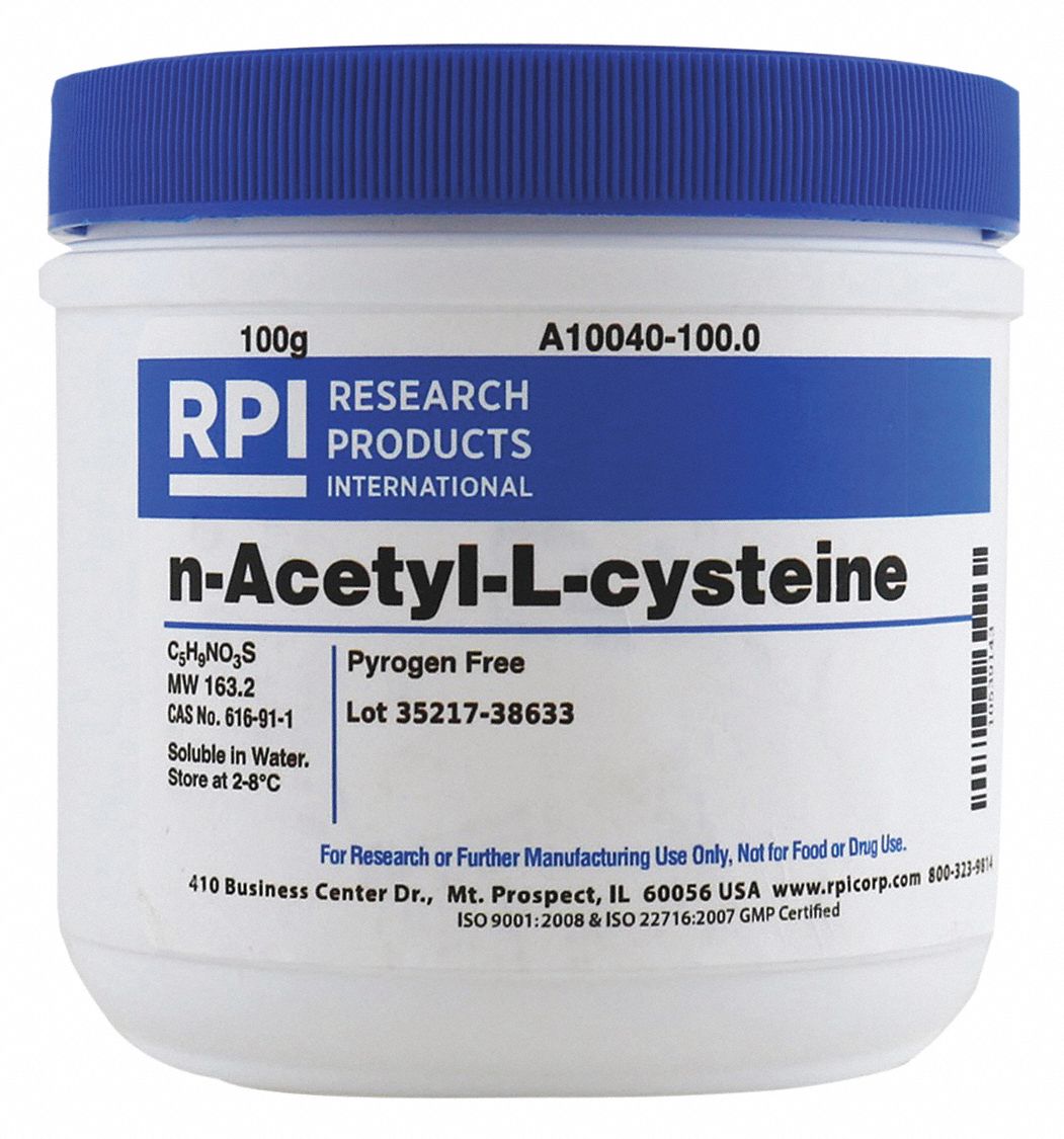 Rpi N Acetyl L Cysteine Powder 100 G 1 Ea 31fv63 A 100 0 Grainger