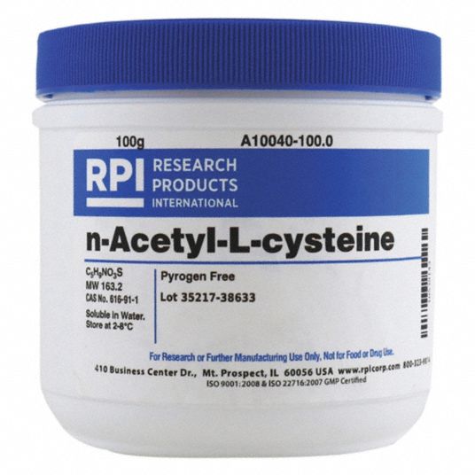 Rpi N Acetyl L Cysteine Powder 100 G 1 Ea 31fv63 A 100 0 Grainger
