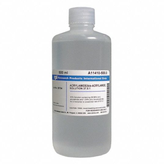 Rpi Acrylamide Bis Acryl 37 5 1 Solution 1 000 Ml Container Size Powder 31fv99 A 1000 0 Grainger