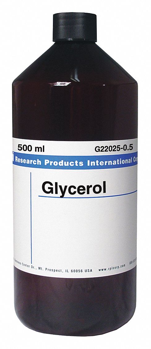 RPI Glycerol, ACS Grade, 500 mL Liquid - 31FY50|G22025-0.5 - Grainger