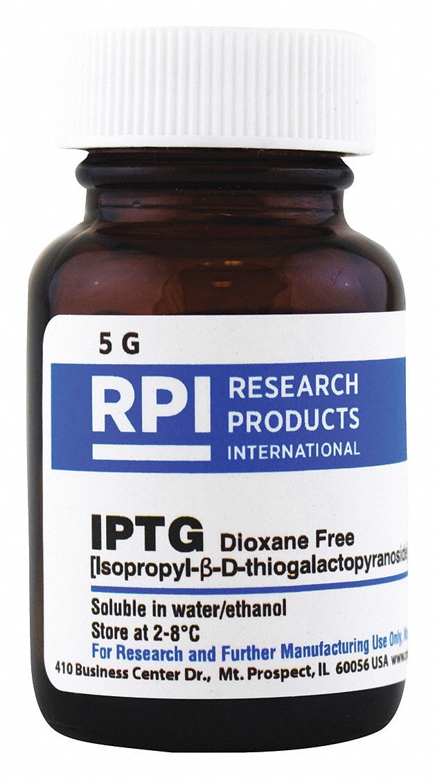 RPI IPTG: 5 G Container Size, Powder - 31FZ07|I56000-5.0 - Grainger