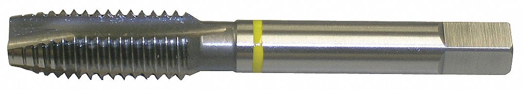 Machine Tap, Overall Length 3 27/64 in, Cobalt, Bright, Right Hand ...