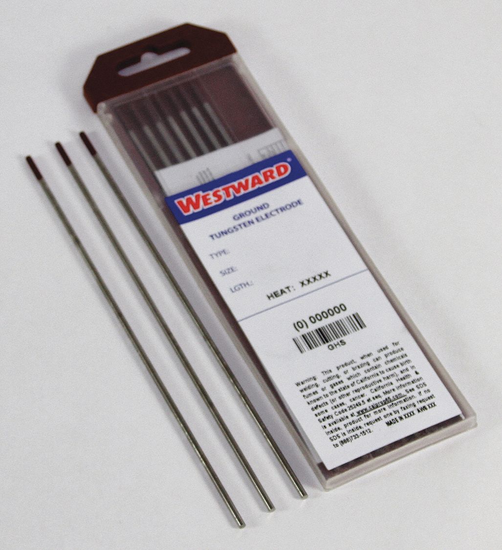 WESTWARD, Zirconiated, 1/16 in x 7 in, Tungsten Electrode - 31GH74 ...