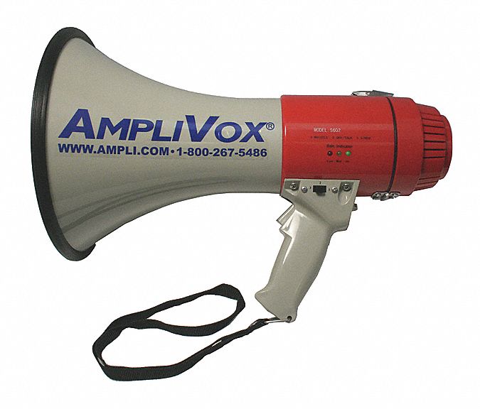 Megaphone, Operating Range 1 Mile, Peak Output Power (W) 25, Number of