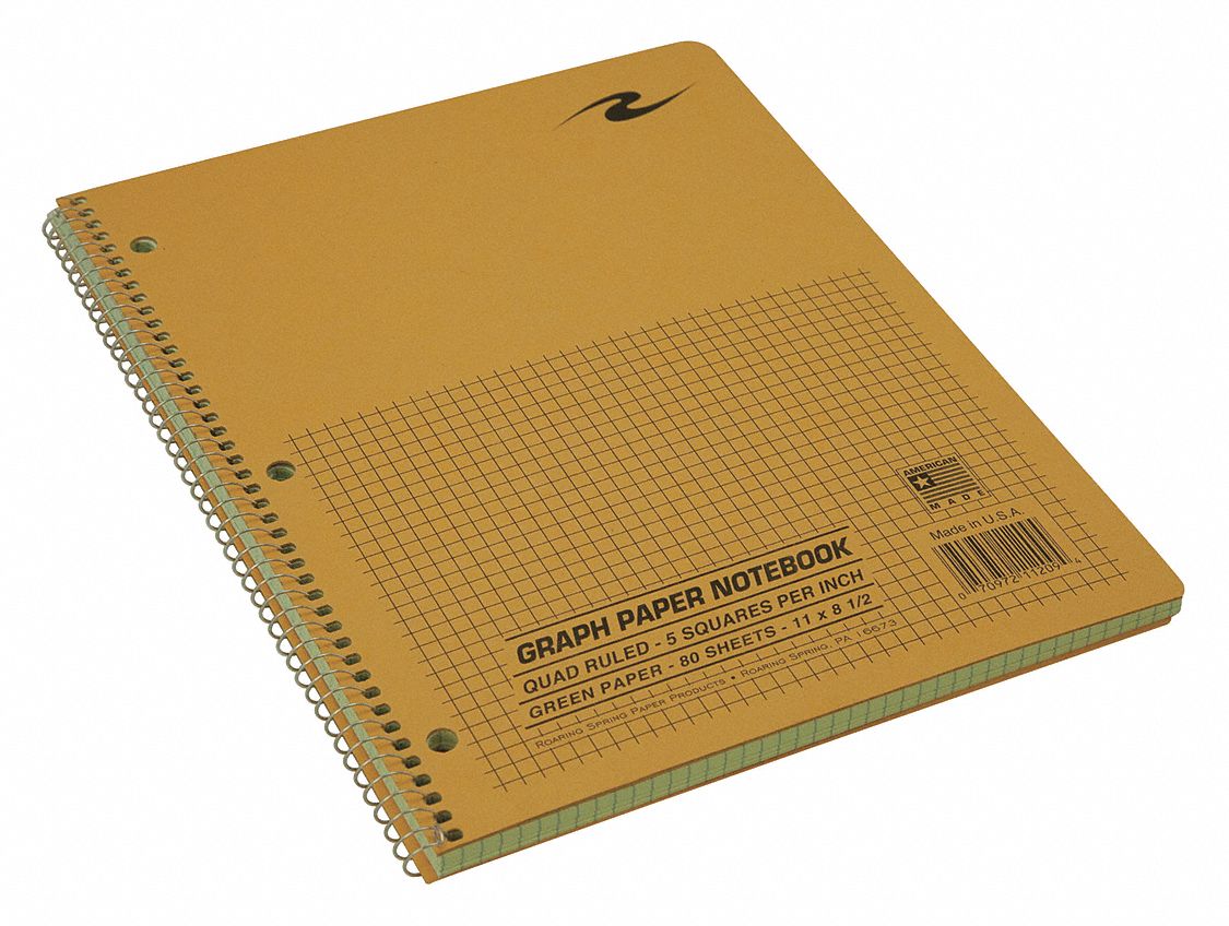 ROARING SPRING LAB NOTEBOOK,8-1/2 IN. X 11 IN.,BROWN - 21085 ...