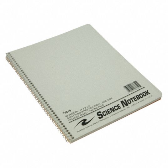 Notebook, 8 1/2 in x 11 in, 50 - Grainger