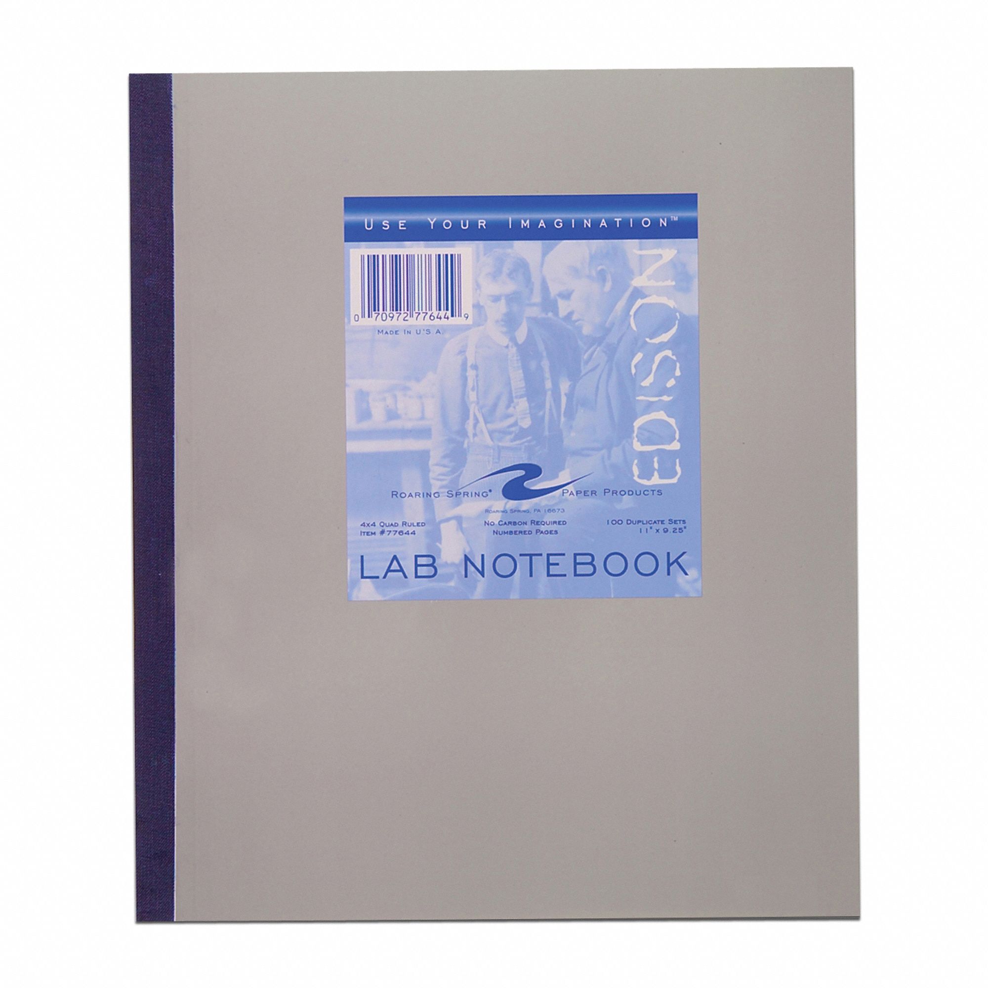 Notebook: Quadrille, Nonwirebound, 200 Sheets, Pages Numbered, 0 Carbon Sheets, Left
