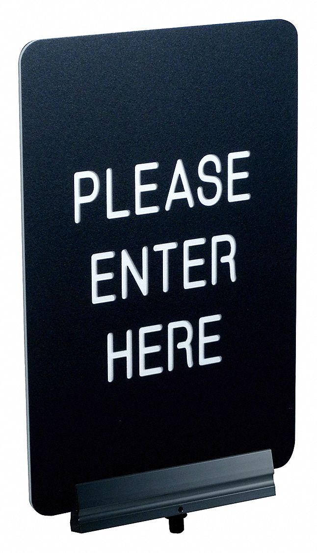 VISIONTRON, Black, Please Enter Here (Double Sided) Message, Acrylic ...