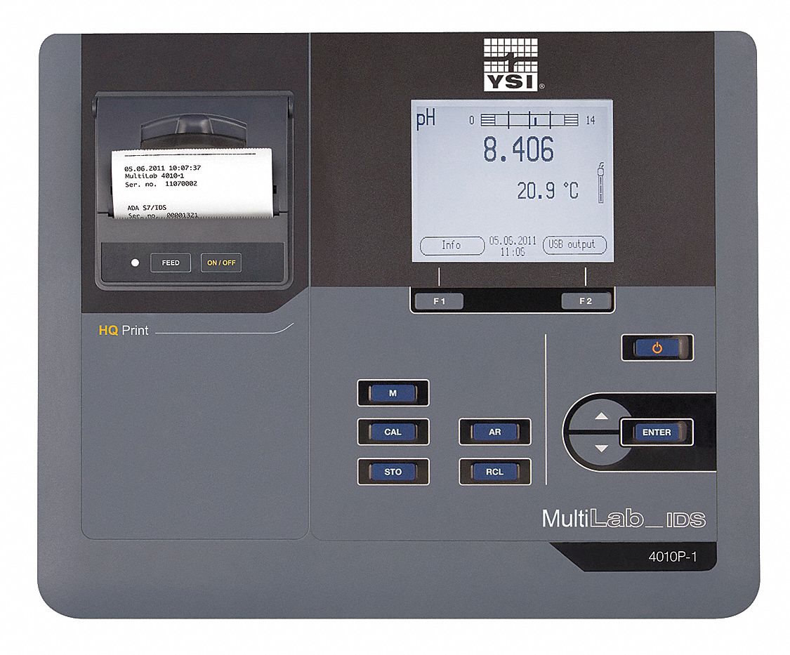 YSI, Benchtop, 0.00 to 14.00, MultiParameter Meter 31HH48MULTILAB