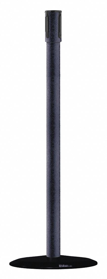Receiver Post, 38 In H, Black Wrinkle