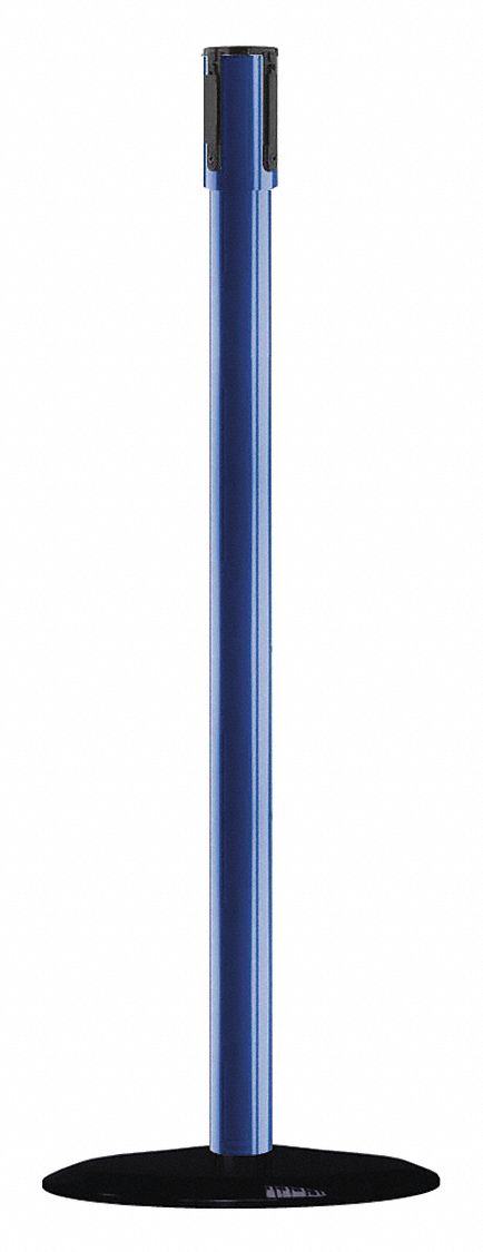 Receiver Post, 38 In H, Blue